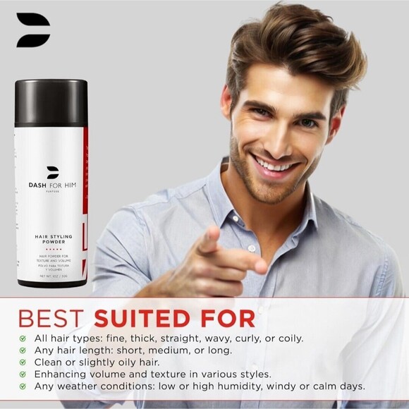 Hair Styling Powder for Men or Women - Premium Texturizing and Volumizing Hair - Picture 7 of 10